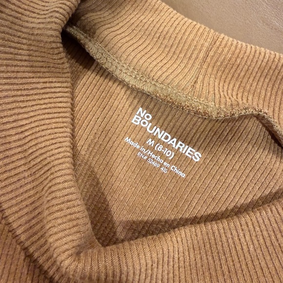 No Boundaries Tan Sleeveless Mini Dress Size M NWT - Picture 5 of 5